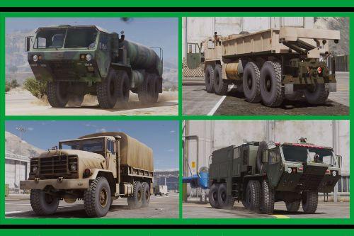  US Vehicles Military: Transport & Support [Add-On] Pack